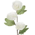 KAMELIA kwiat dekoracyjny z pianki foamirian - ∅ 12 x 77 cm - biały 1