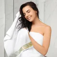 EVA MINGE Ręcznik SOPHIA z bordiurą zdobioną designerskim nadrukiem - 70 x 140 cm - biały 6