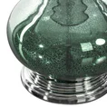 Lampa stołowa GABY na podstawie łączącej marmurkowe szkło i metal z welwetowym abażurem - ∅ 32 x 61 cm - ciemnozielony 4