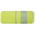 EUROFIRANY CLASSIC Ręcznik SYLWIA 1 z żakardową bordiurą tkaną w ornamentowy wzór - 70 x 140 cm - zielony 3