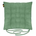 ADORE dwustronna welurowa poduszka siedziskowa na krzesło z szesnastoma pikowaniami, gramatura 195 g/m2 - 40 x 40 x 6 cm - miętowy 2