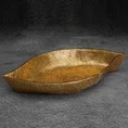Patera dekoracyjna złota w formie łódki - 35 x 19 x 6 cm - złoty 1