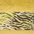 EVA MINGE Ręcznik CECIL z bordiurą zdobioną fantazyjnym nadrukiem z cętkami - 70 x 140 cm - musztardowy 2
