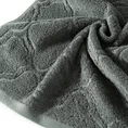 EUROFIRANY PREMIUM Ręcznik DOMI w kolorze stalowym, z wzorem marokańskiej koniczyny - 50 x 90 cm - stalowy 5