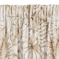 Zasłona SABA z miękkiego welwetu z nadrukiem egzotycznych liści - 140 x 270 cm - biały 6