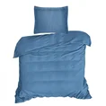 NOVA COLOUR Poszewka na poduszkę bawełniana z satynowym połyskiem - 40 x 40 cm - ciemnoniebieski 6