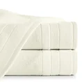 Ręcznik z drobną fakturą i miękką welwetową bordiurą - 30 x 50 cm - kremowy 1