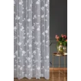 Tkanina firanowa żakardowa z motywem kwiatów - 180 cm - biały 7