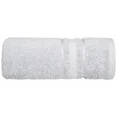 Ręcznik z bawełny egipskiej z żakardową bordiurą podkreśloną lśniącą nicią - 70 x 140 cm - srebrny 3