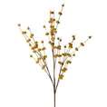 GAŁĄZKA OZDOBNA z miękkimi kulkami, kwiat sztuczny dekoracyjny - 89 cm - żółty 1