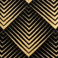 LIMITED COLLECTION Koc VICTORIA 2 dwustronny  bawełniano-akrylowy z geometrycznym trójwymiarowym wzorem SIŁA ZŁOTA -  - czarny 4