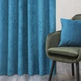 Zasłona z miękkiej szenilowej tkaniny jednokolorowa - 140 x 250 cm - niebieski 1