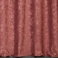 Zasłona OCTAVIA z miękkiego welwetu z wycinanym wzorem liści - 140 x 250 cm - ciemnoróżowy 3