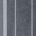 Ręcznik z bordiurą w formie sznurka - 50 x 90 cm - stalowy 2