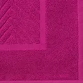 REINA LINE Dywanik łazienkowy z bawełny frotte zdobiony wzorem w zygzaki - 50 x 70 cm - amarantowy 4