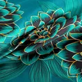 NOVA PRINT GIFT Komplet pościeli MIA w kartonowym opakowaniu z wysokogatunkowej satyny bawełnianej z motywem trójwymiarowych kwiatów - 220 x 200 cm - wielokolorowy 4