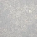 Firana ANITA z lekkiej etaminy z jasnozłotym nadrukiem kwiatowym - 140 x 250 cm - biały 10