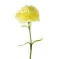 GOŹDZIK kwiat sztuczny dekoracyjny z płatkami z jedwabistej tkaniny - ∅ 8 x 40 cm - żółty 1