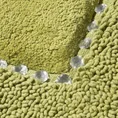 Miękki bawełniany dywanik CHIC zdobiony kryształkami - 75 x 150 cm - oliwkowy 4