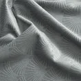 Zasłona JULIA z miękkiego welwetu z wytłaczanym geometrycznym wzorem wachlarzy - 140 x 250 cm - szary 7