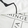 EVA MINGE Komplet pościeli SILK z makosatyny najwyższej jakości satyny bawełnianej z nadrukiem logo - 220 x 200 cm - biały 4