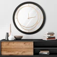 Dekoracyjny zegar ścienny w nowoczesnym minimalistycznym stylu - 60 x 5 x 60 cm - stalowy 3