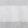 Firana z matowej etaminy zdobiona pasami z moherową błyszczącą nicią - 295 x 250 cm - biały 9
