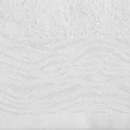 Ręcznik DAFNE z bawełny podkreślony żakardową bordiurą z motywem zebry - 70 x 140 cm - biały 2