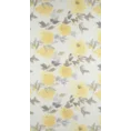 Zasłona FLEUR z malowanym kwiatowym deseniem przejrzysta - 140 x 250 cm - żółty 5