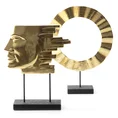 Figurka ceramiczna  KALI złota maska - 27 x 6 x 34 cm - złoty 2