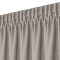 Zasłona DORA z gładkiej i miękkiej w dotyku tkaniny o welurowej strukturze - 140 x 240 cm - brązowy 7