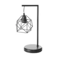 Lampa ERIC z metalu o geometrycznym kształcie, styl industrialny - 15 x 40 cm - czarny 1