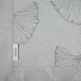 Obrus DORIS z żakardowym motywem liści miłorzębu i ozdobną kantą, plamoodporny - 140 x 180 cm - szary 4