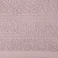 Ręcznik ALINE klasyczny z bordiurą w formie tkanych paseczków - 30 x 50 cm - pudrowy róż 2