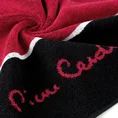PIERRE CARDIN Ręcznik LUCA w kolorze czerwono-czarnym, z logo Pier Cardin - 70 x 140 cm - czerwony 3