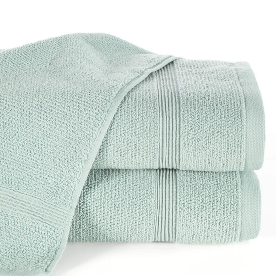 Ręcznik klasyczyny o charakterystycznym splocie - 70 x 140 cm - niebieski