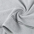 Ręcznik klasyczny podkreślony dwoma delikatnymi paseczkami - 50 x 90 cm - srebrny 4