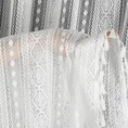 Zasłona ADORA w stylu boho ażurowa zdobiona subtelnymi chwostami - 140 x 270 cm - biały 7