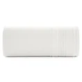Ręcznik z drobną fakturą i miękką welwetową bordiurą - 70 x 140 cm - biały 3