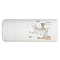Ręcznik świąteczny SANTA 20 bawełniany z haftem z reniferem i choinkami - 50 x 90 cm - biały 3