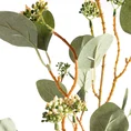 ROŚLINA ZIELONA o ozdobnych liściach, kwiat sztuczny dekoracyjny - 70 cm - zielony 2