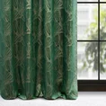 PIERRE CARDIN zasłona welwetowa GOJA z błyszczącym nadrukiem w formie liści miłorzębu - 140 x 250 cm - zielony 1