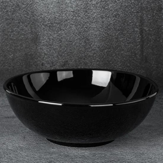 Ceramiczna misa KELBY o ascetycznej formie, czarna - ∅ 31 x 10 cm - czarny