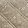 DESIGN 91 narzuta welwetowa pikowana metodą hot press w wzór karo - 170 x 210 cm - beżowy 5