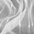 Firana BECKY z etaminy z ozdobnymi pionowymi paseczkami - 350 x 250 cm - biały 8