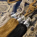 Dekoracyjny sznur IZA do upięć z chwostem z kryształem, styl glamour - 74 x 35 cm - złoty 4