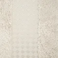 Ręcznik BAMBO02 w kolorze beżowym, z domieszką włókien bambusowych, z ozdobną bordiurą z geometrycznym wzorem - 50 x 90 cm - beżowy 2