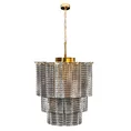 Lampa DALIA z prostokątnymi szklanymi zawieszkami - ∅ 42 x 50 cm - złoty 3