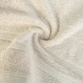Ręcznik  klasyczny  z amerykańskiej bawełny czesanej z żakardową bordiurą w pasy - 50 x 90 cm - beżowy 5