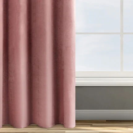DESIGN 91 Zasłona ROSA z jednokolorowego miękkiego welwetu DESIGN 91 Zasłona ROSA z jednokolorowego miękkiego welwetu - 140 x 250 cm